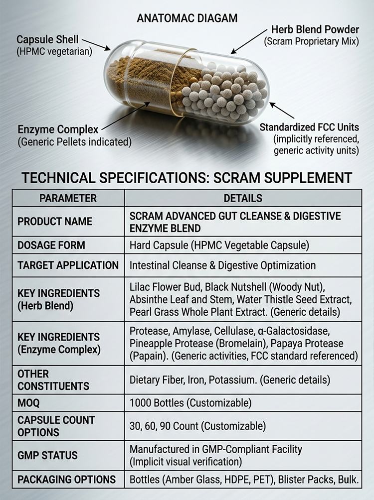 Digestive Enzyme Capsule Formula product detail image 7