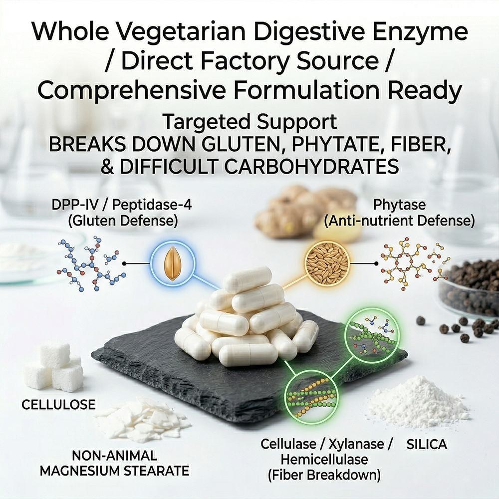 Whole vegetarian digestive enzyme product detail image 2