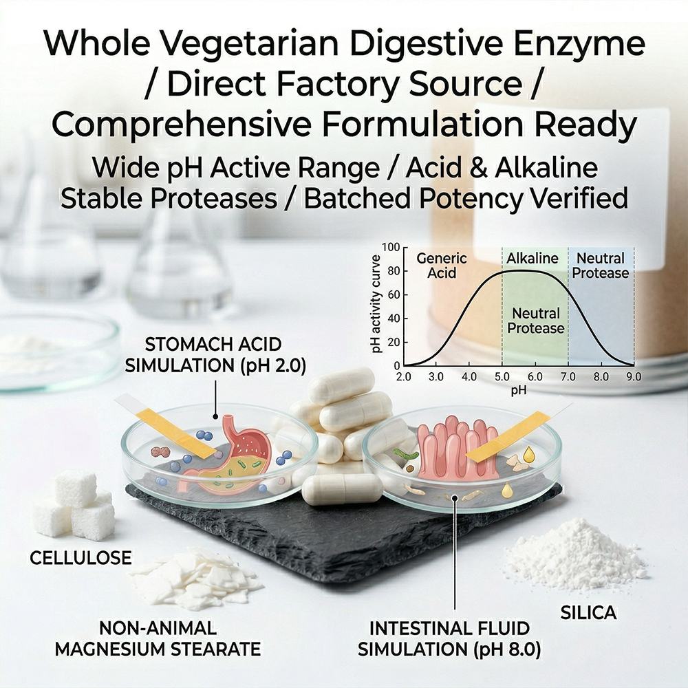 Whole vegetarian digestive enzyme product detail image 3