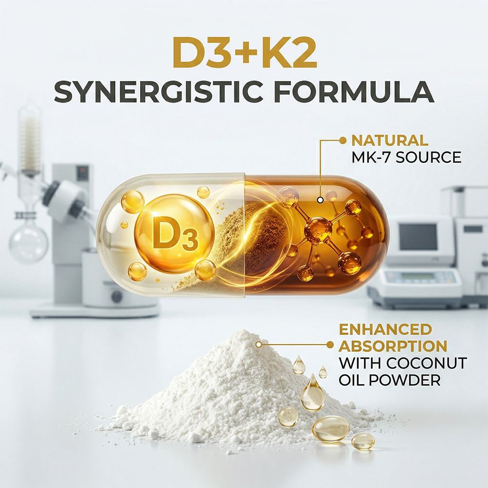 Micro Ingredients Vitamin D3 K2 With Coconut oil product detail image 2