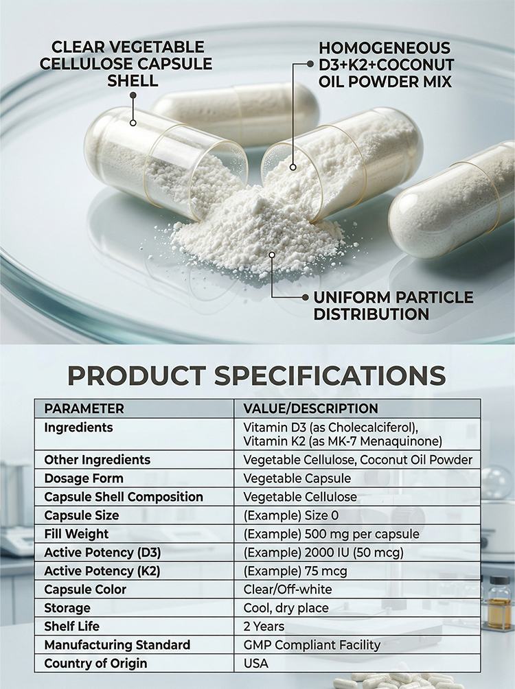 Micro Ingredients Vitamin D3 K2 With Coconut oil product detail image 7