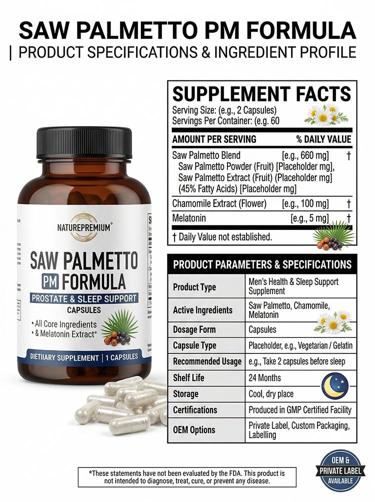 Saw Palmetto Melatonin Formula product detail image 7