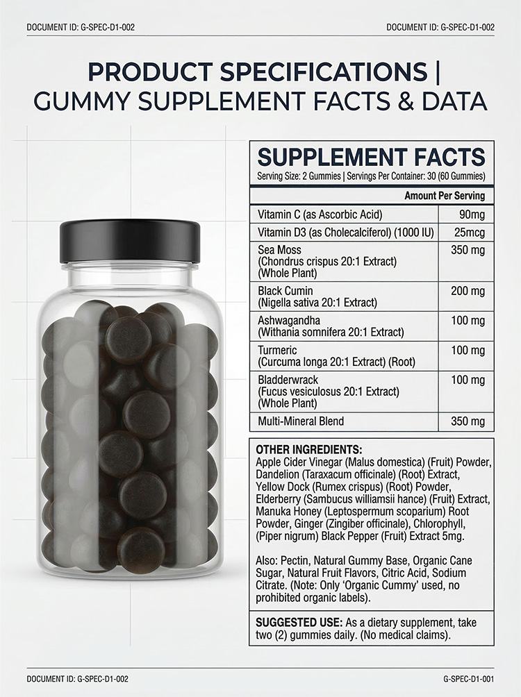 Sea Moss Black Seed Oil Ashwaghanda product detail image 7