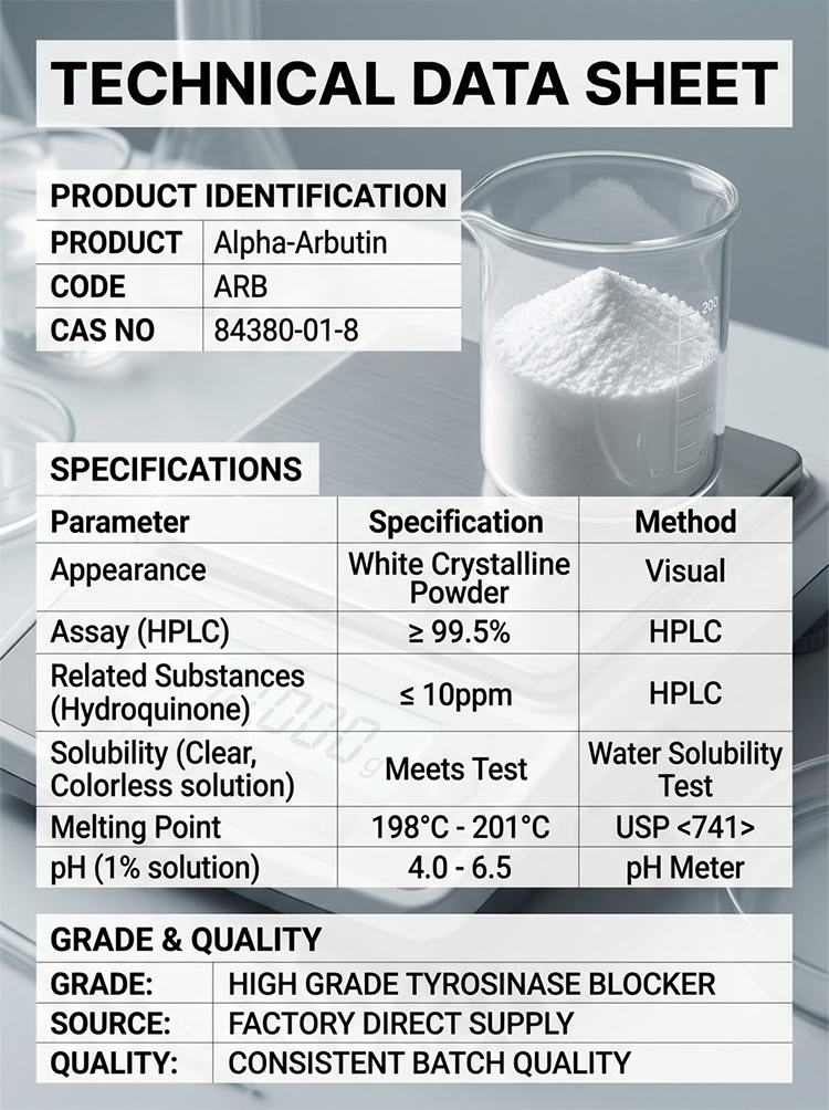 Alpha-Arbutin High Grade Tyrosinase Blocker product detail image 7