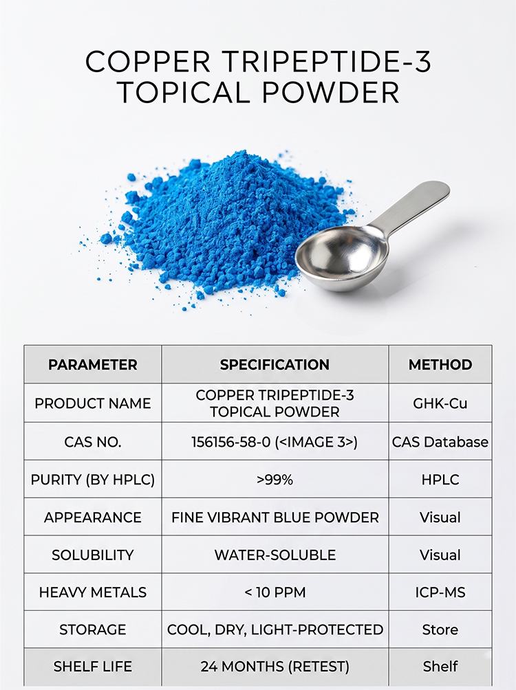 Copper Tripeptide-3 Topical Powder product detail image 7
