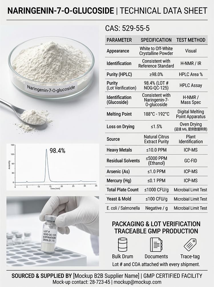 Naringenin-7-O-glucoside product detail image 7