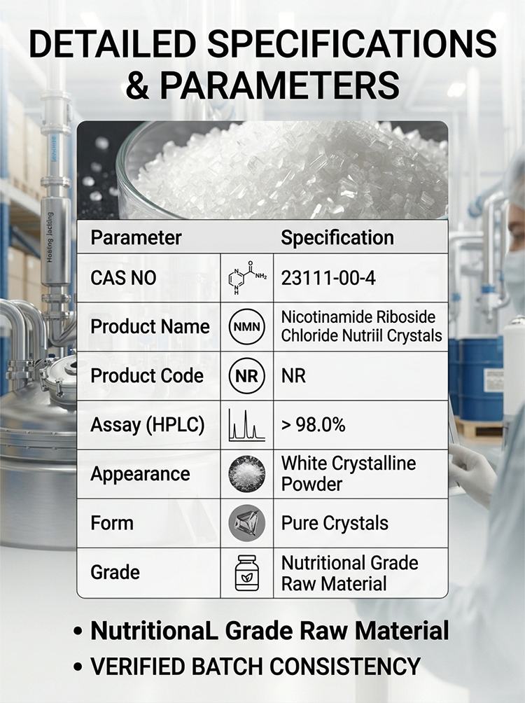 Nicotinamide Riboside Chloride Nutritional Crystals product detail image 7