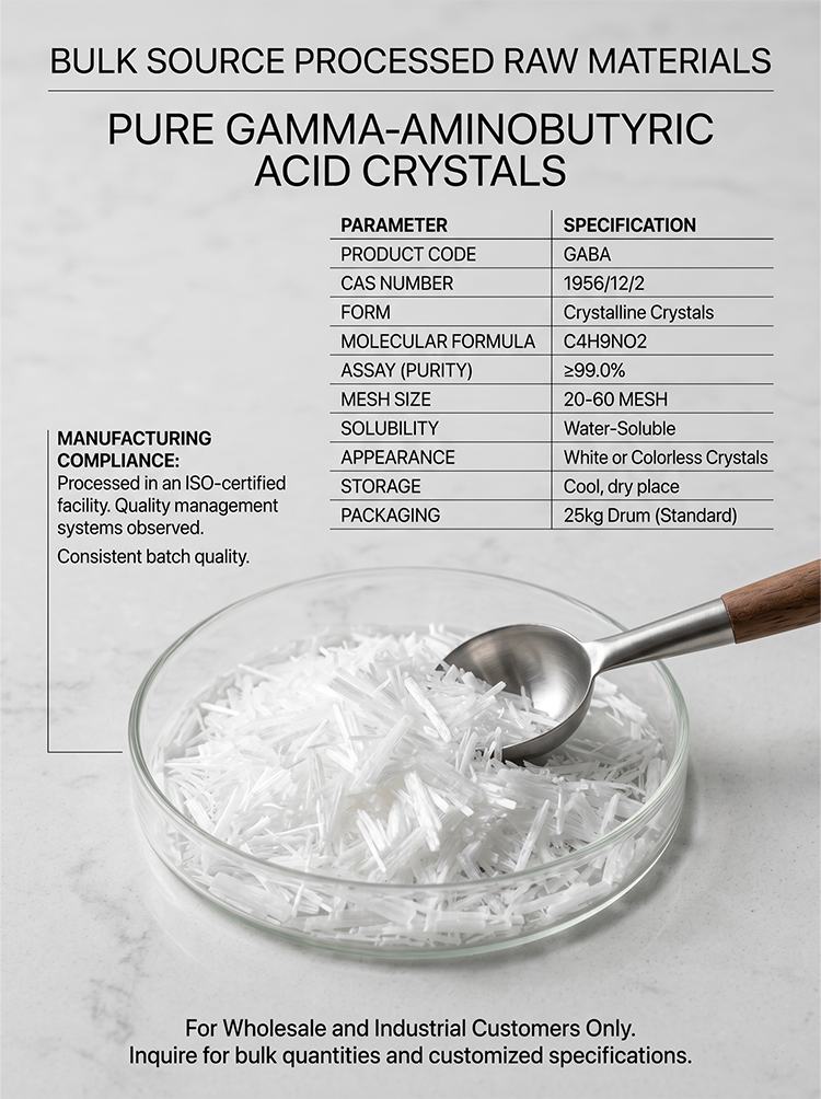 Pure Gamma-Aminobutyric Acid Crystals product detail image 7
