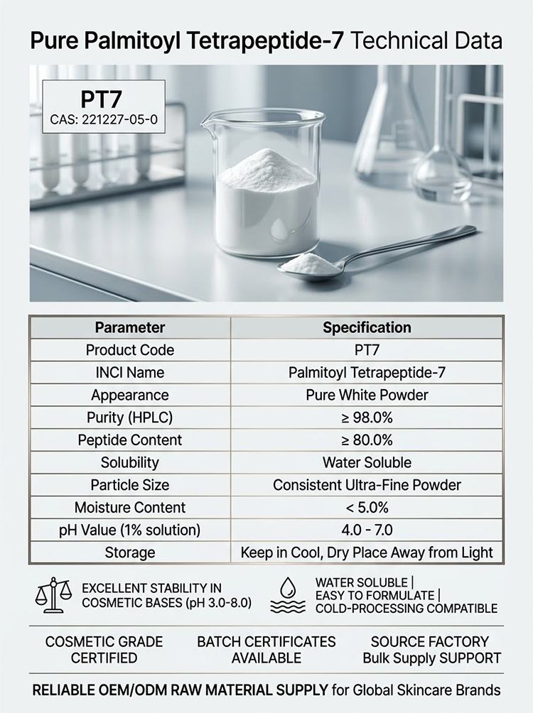 Pure Palmitoyl Tetrapeptide-7 Active Agent product detail image 7