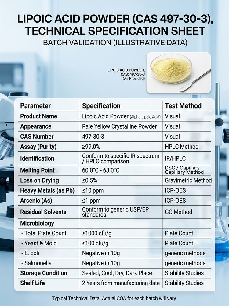 Alpha Lipoic Acid Powder product detail image 7
