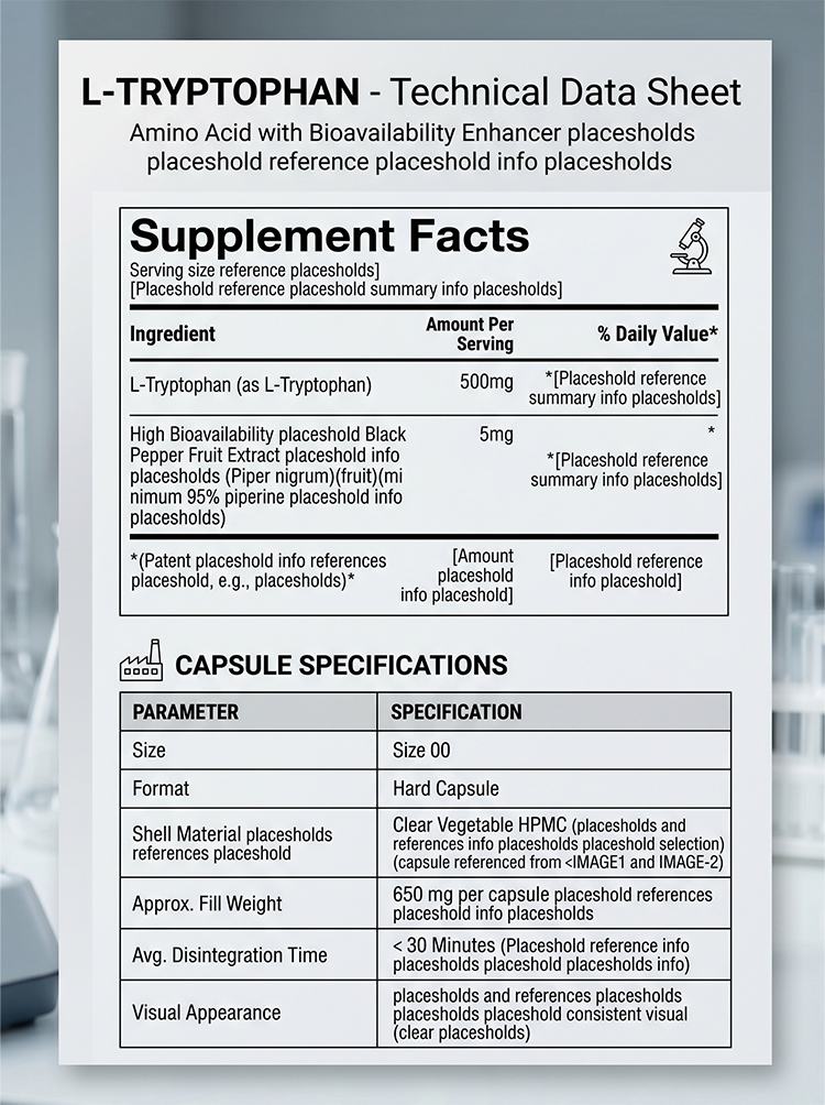 L-Tryptophan Capsules product detail image 7