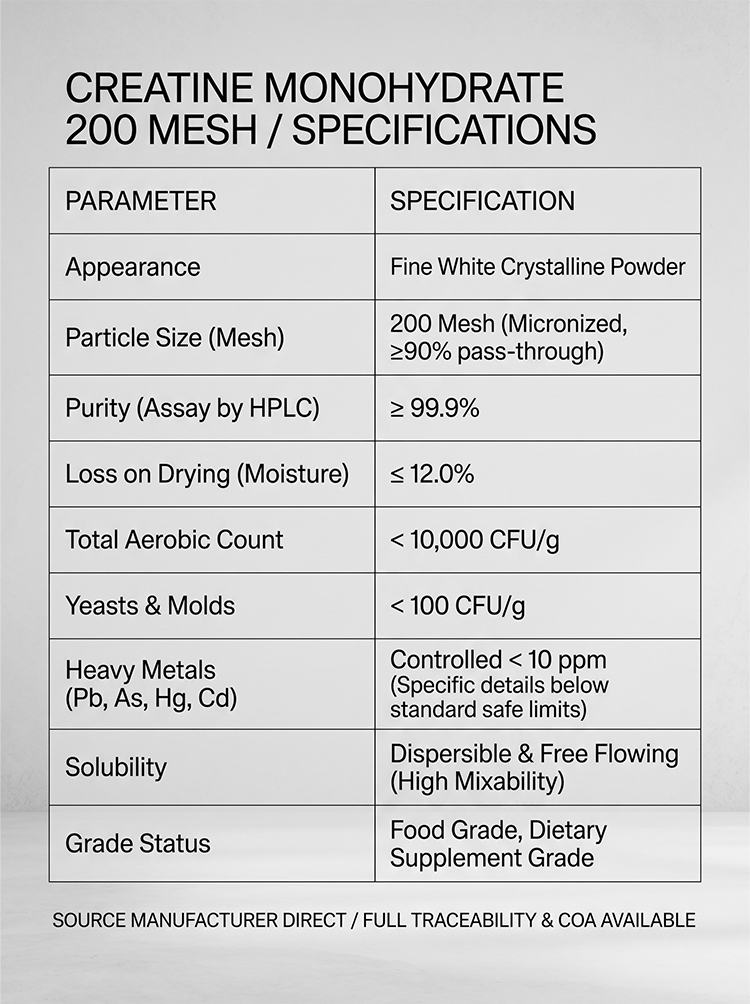 Creatine Monohydrate 200 Mesh product detail image 7