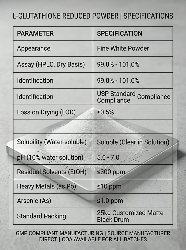 L-Glutathione Reduced USP Grade product detail image 7
