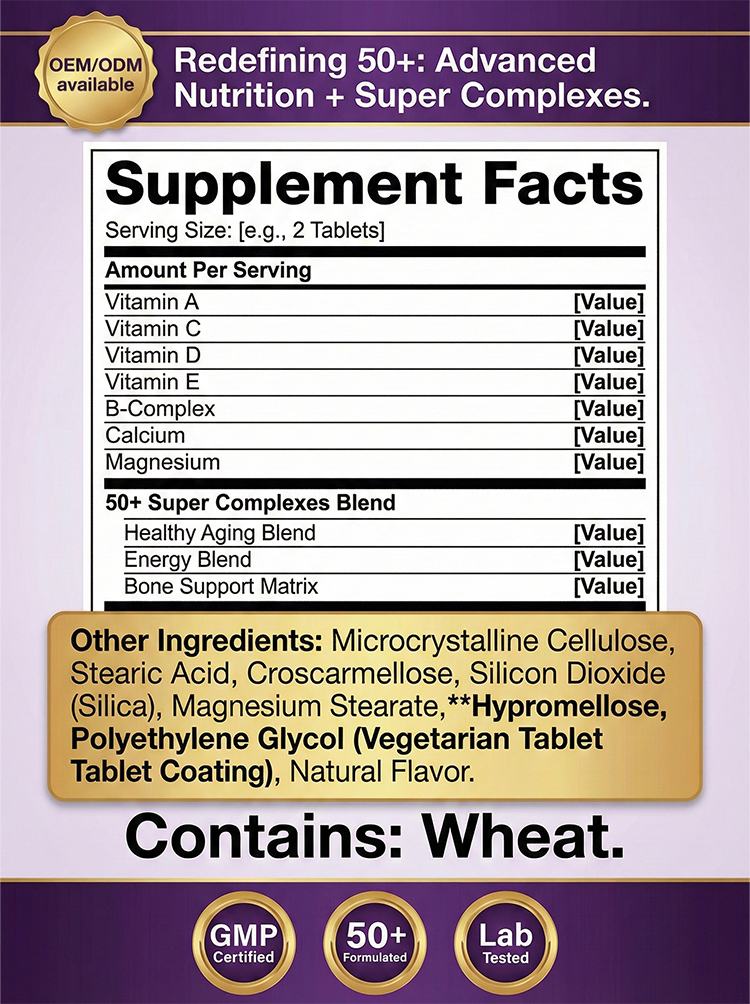 50+Women Multivitamin + Super Complexes product detail image 7