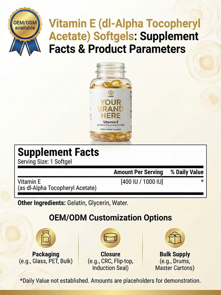 Vitamin E Softgel Capsules product detail image 7