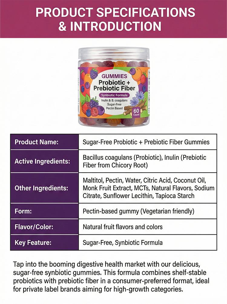 Probiotic Prebiotic Fiber Gummies product detail image 7