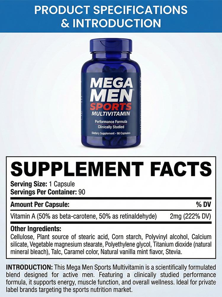 Mega Men Sports Multivitamin Capsules product detail image 7