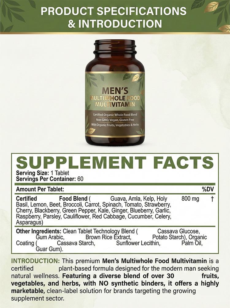Men'S Multiwhole Food Multivitamin product detail image 7