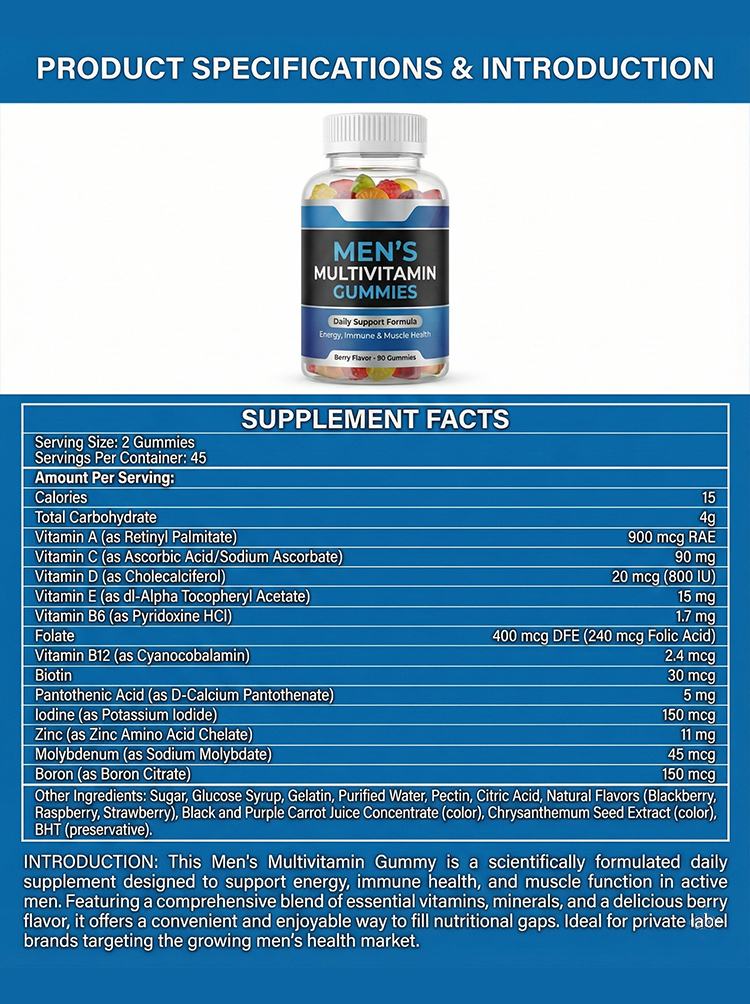 Men's Multivitaamin Gummies product detail image 7