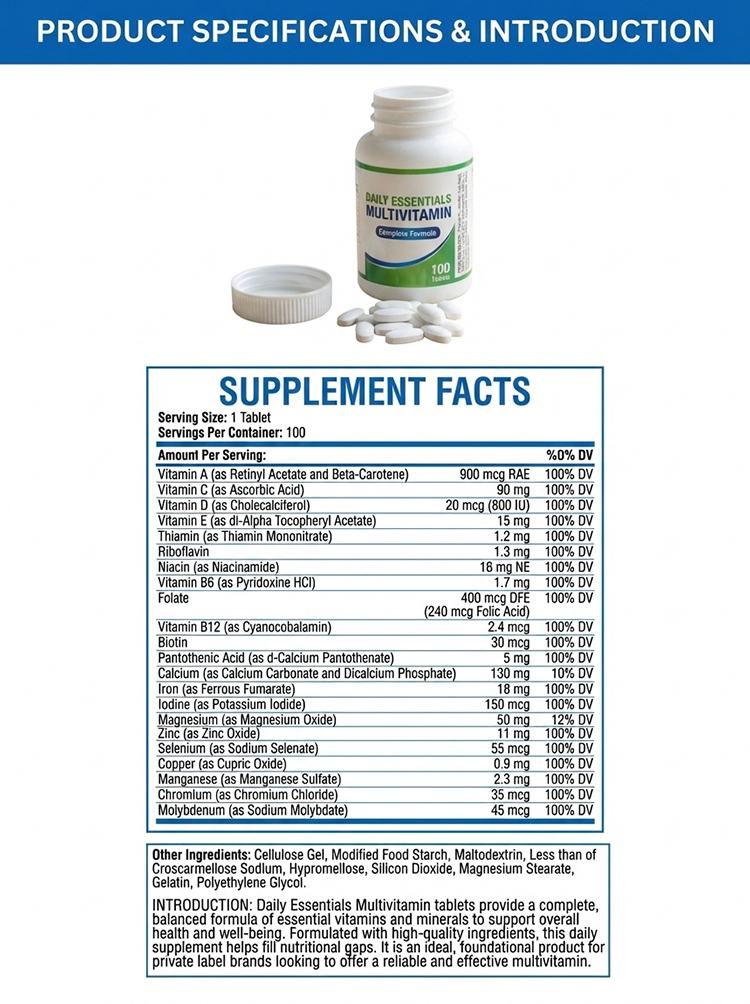 Multivitamin Supplement product detail image 7