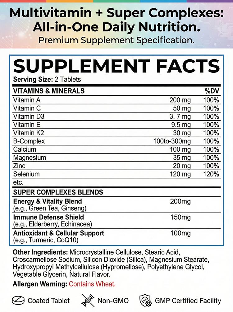 Multivitamin + Super Complexes product detail image 7