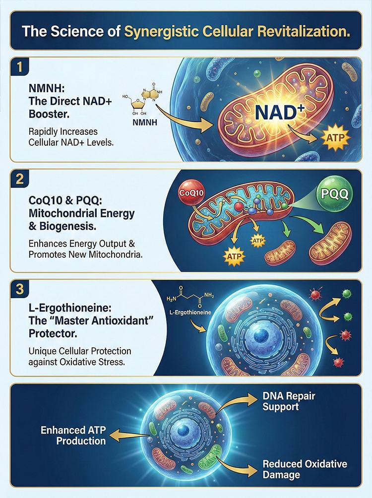 CoQ10 PQQ L-Ergothioneine Capsules product detail image 8