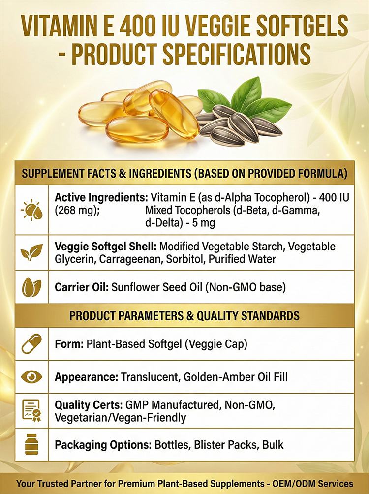 Vitamin E Softgel Capsules product detail image 8