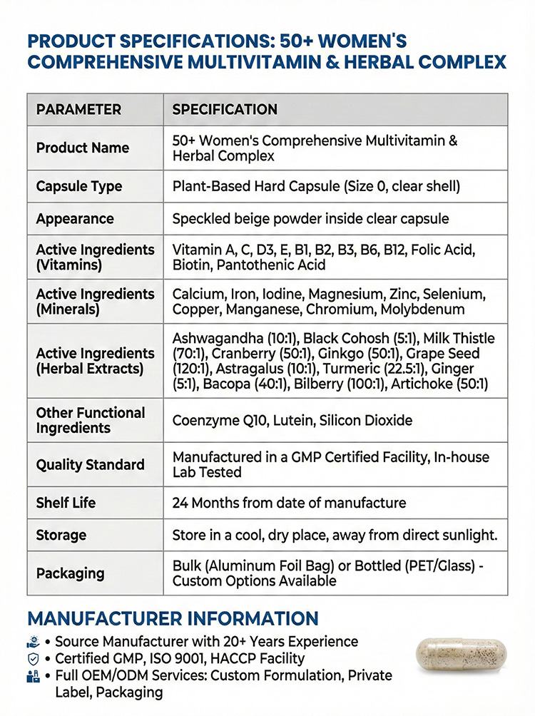 50+ multivitamin for women product detail image 7