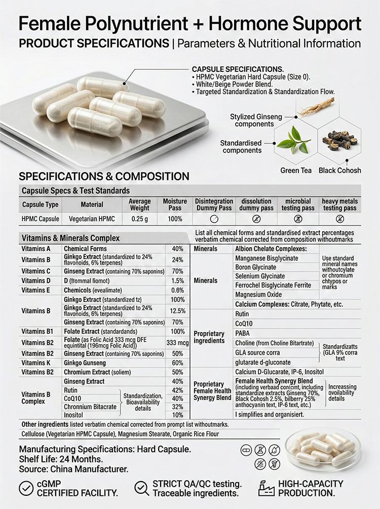 Female polynutrients + hormone support product detail image 7