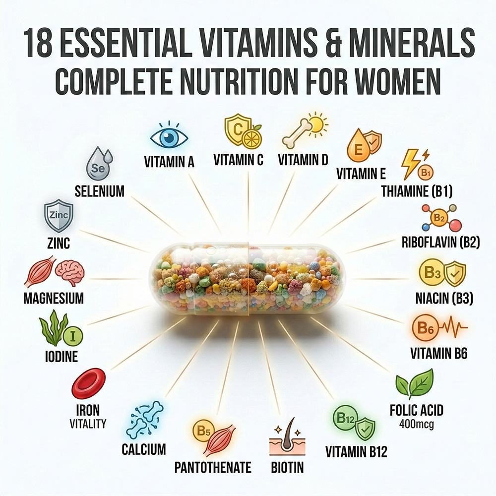 Multi-faceted supplement multivitamins for women product detail image 2