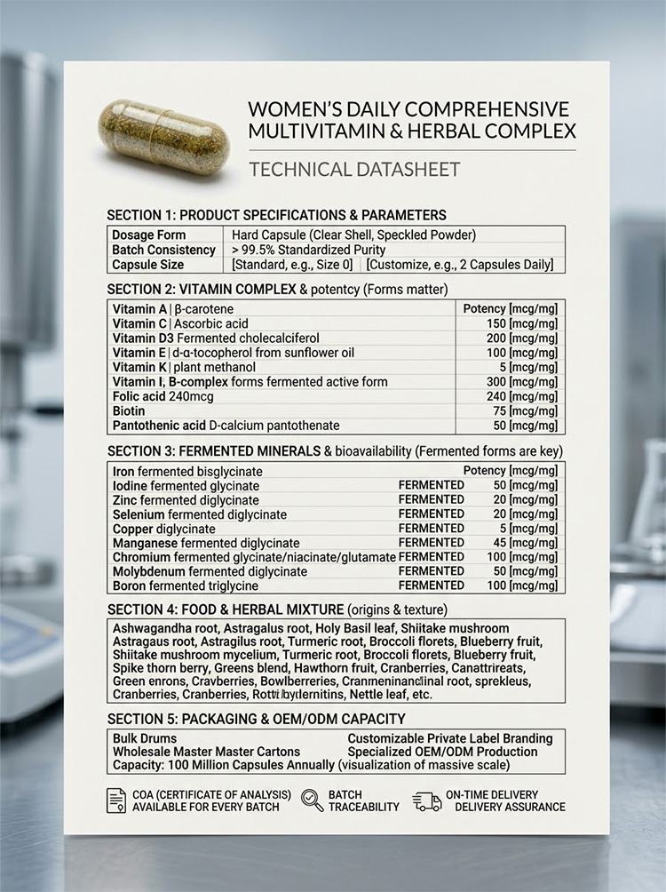 Women take a multi-vitamin tablet every day product detail image 7