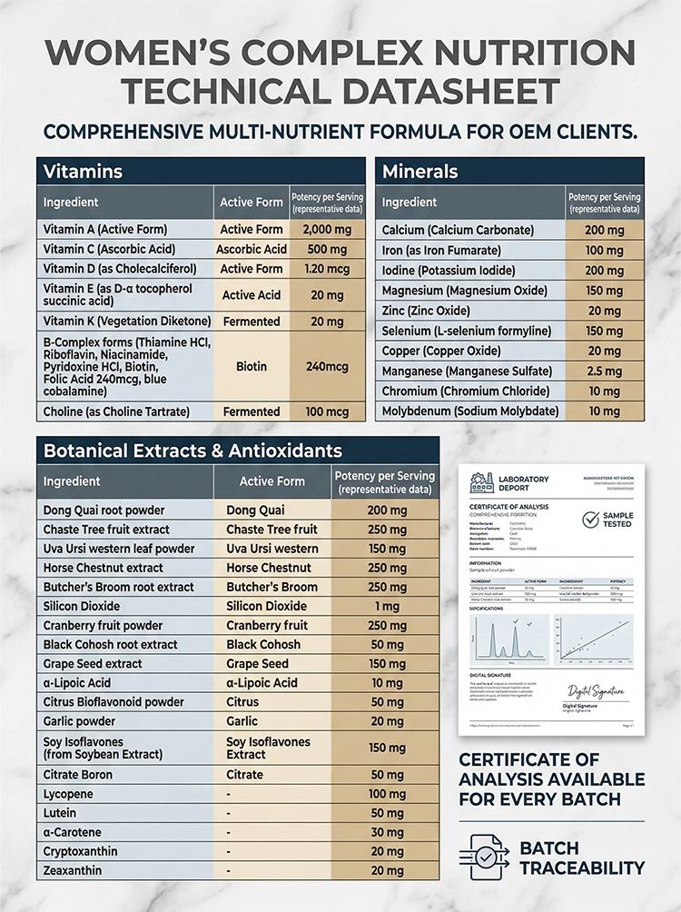 Women's complex nutrition product detail image 7