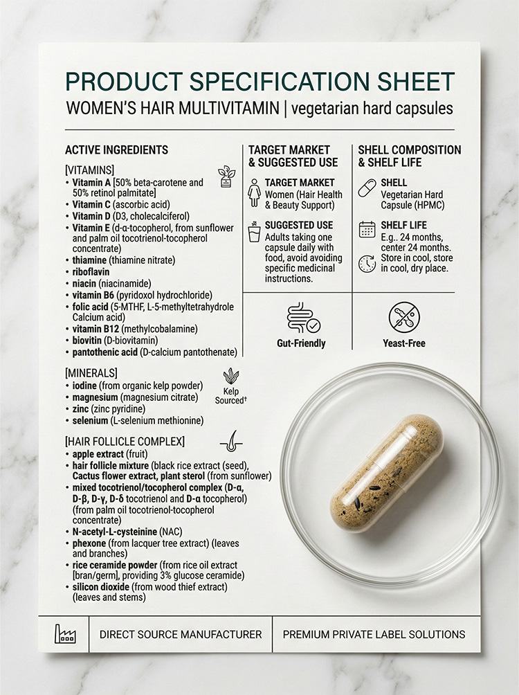 Women's hair multivitamins product detail image 7